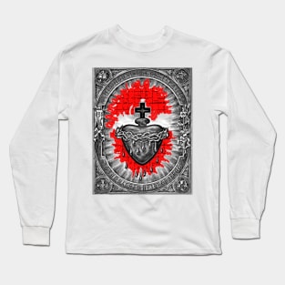 In us the SACRED HEART that endures affliction Long Sleeve T-Shirt